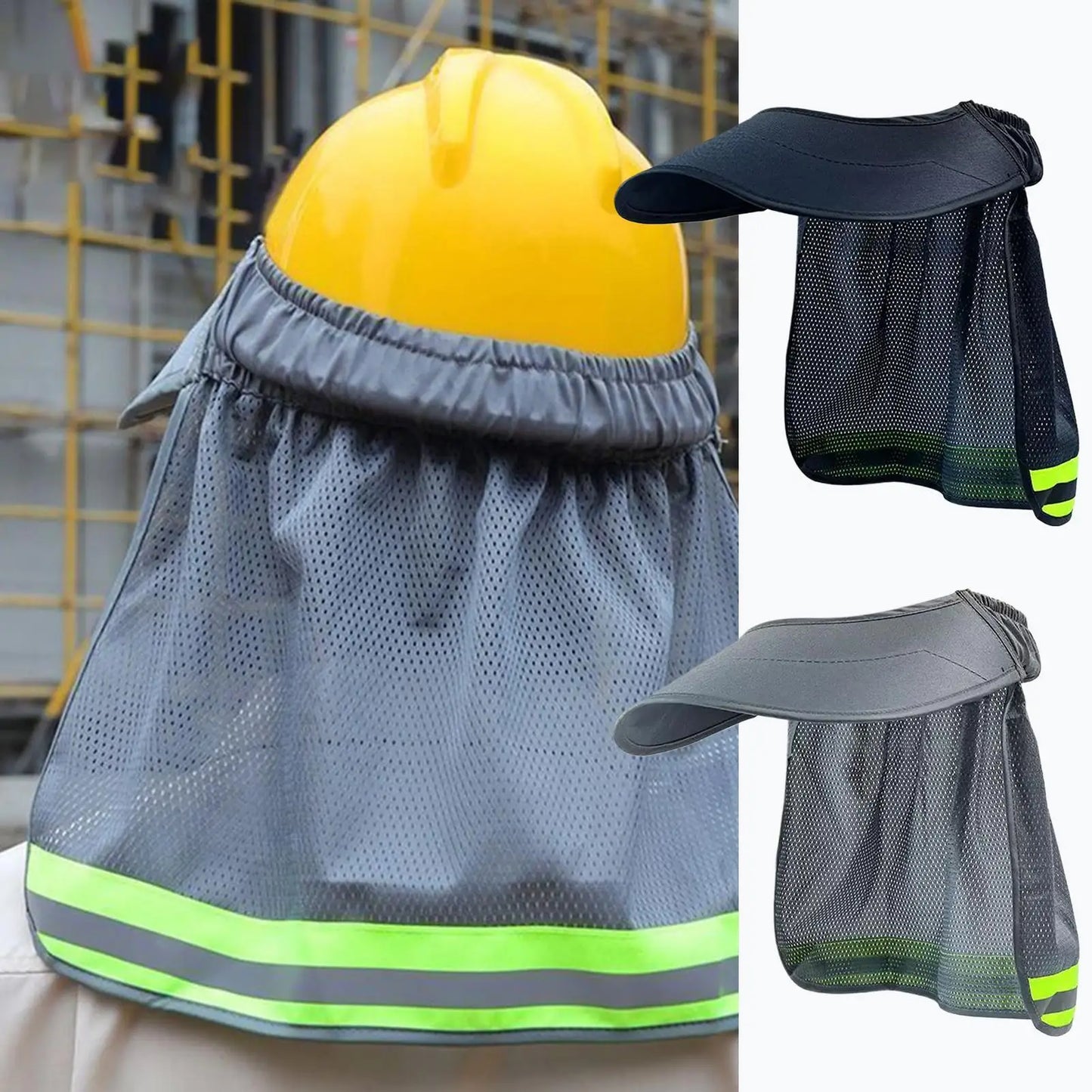 Hard Hat Sun Visor with Reflective Strip