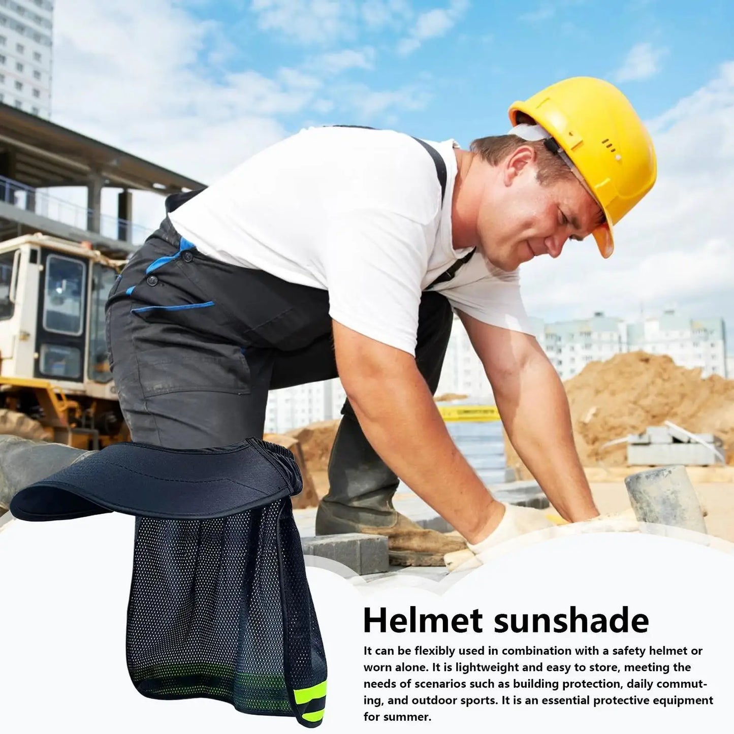 Hard Hat Sun Visor with Reflective Strip