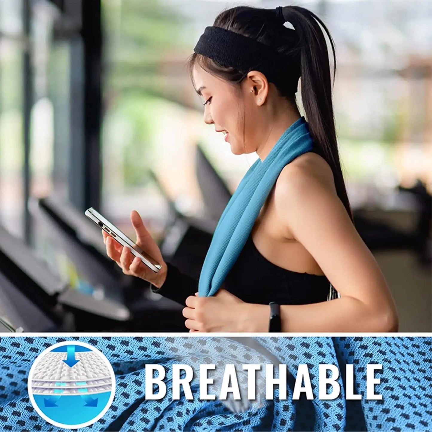 Microfiber Cooling Towel — Neck & Face