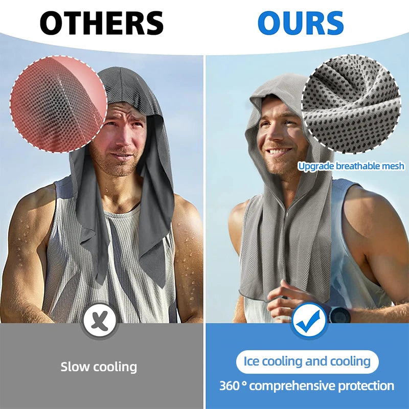 Evaporative Cooling Hoodie Towel