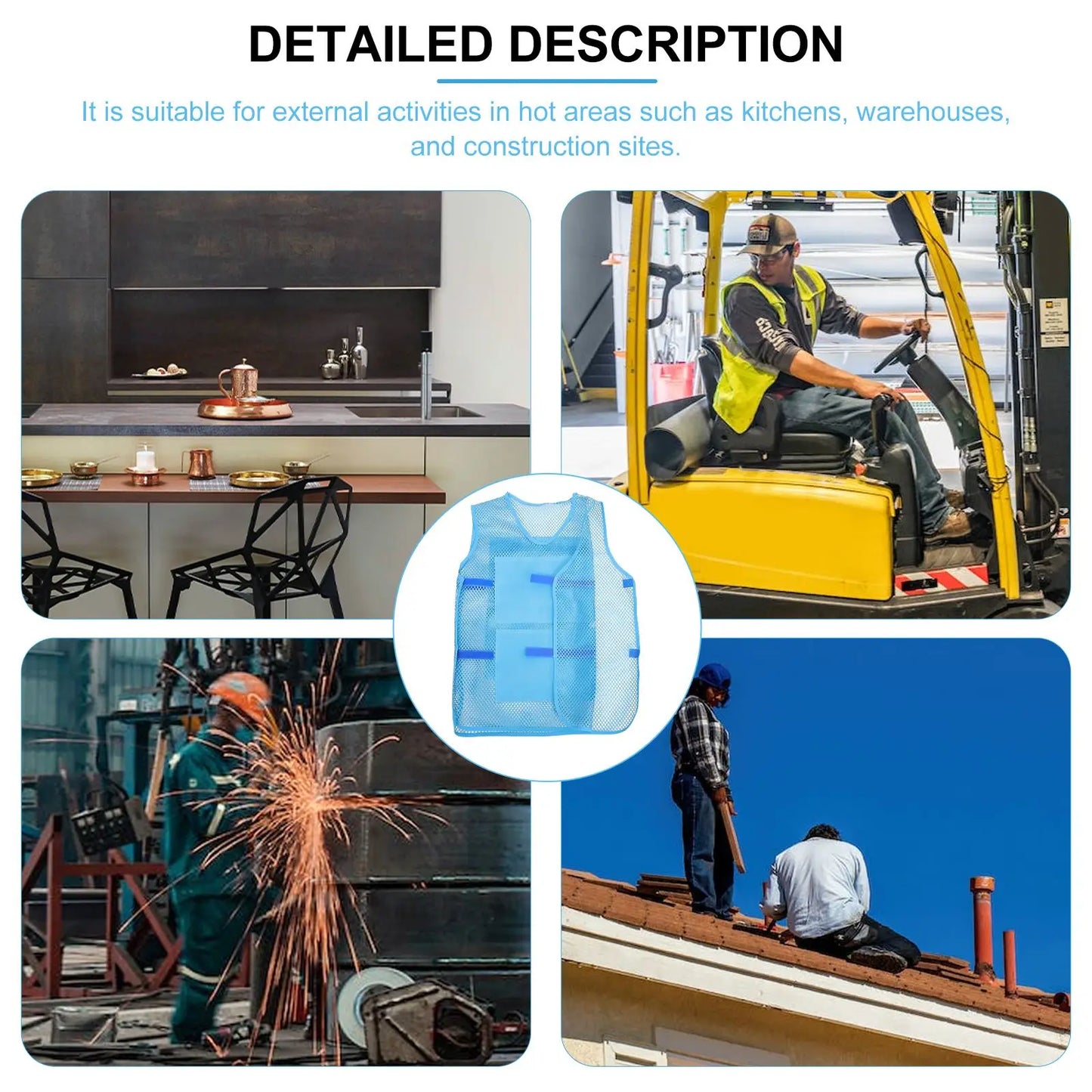 Portable Ice Vest — Lightweight Cooling Waistcoat