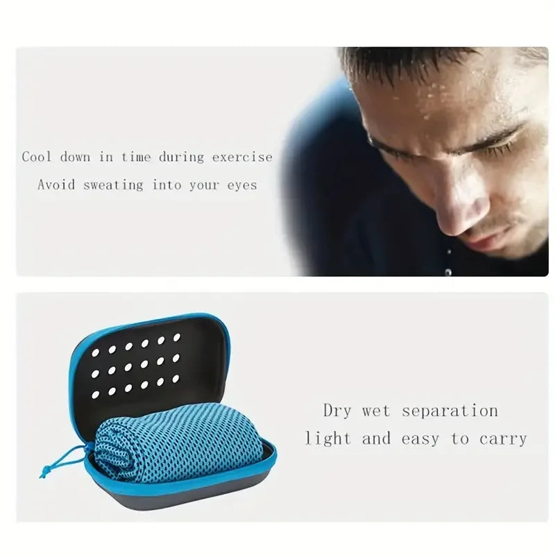 Instant Cooling Towel with Carry Case