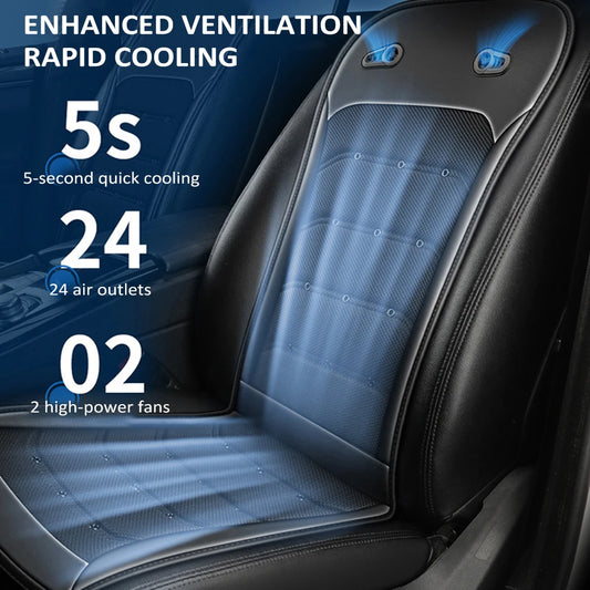 Ventilated Car Seat Cooler — 12V/24V Fan Cushion