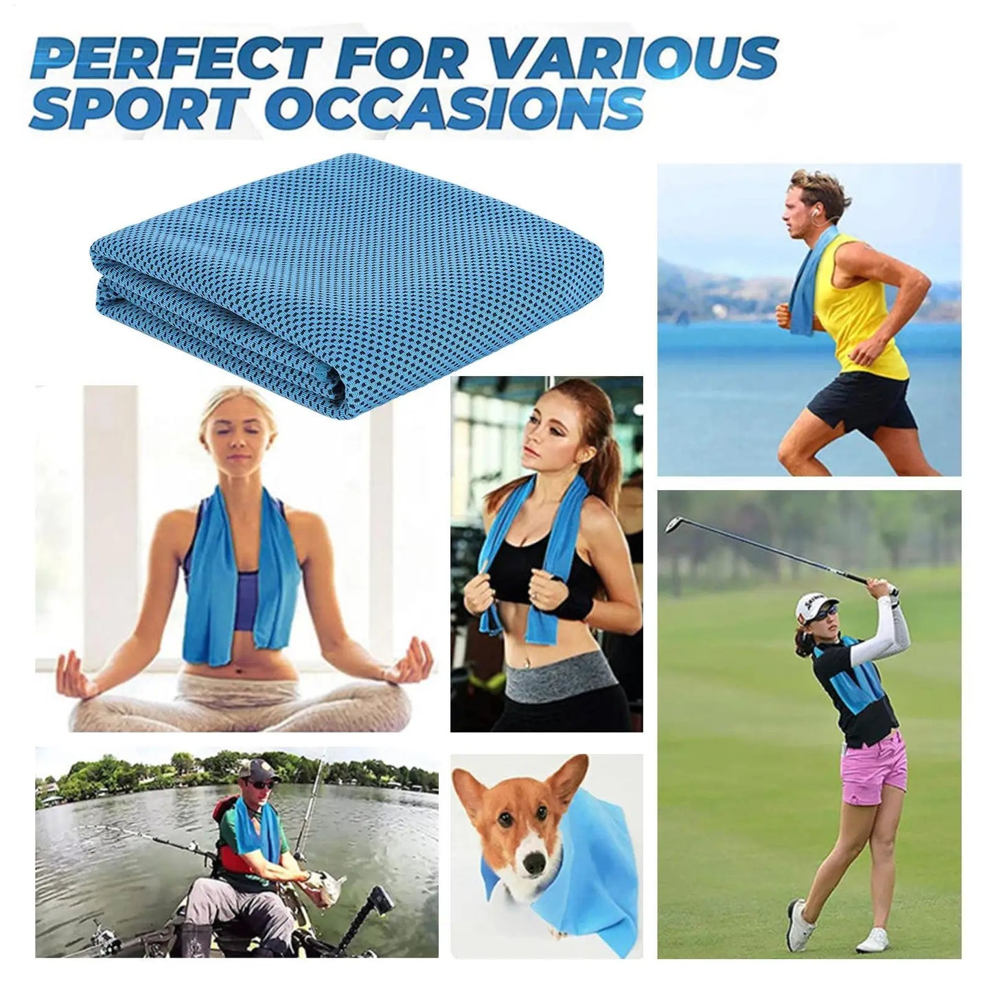 Microfiber Cooling Towel — Neck & Face
