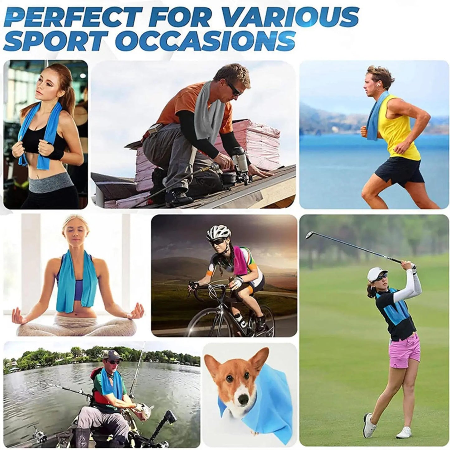 Microfiber Cooling Towel — Neck & Face